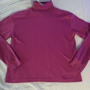 Ashleigh Morgan Womens small red turtle neck long sleeve shirt